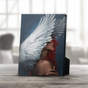 Rising Angels A Desktop Canvas Desktop Canvas 20 x 25cm Clock Canvas