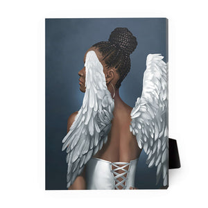 Rising Angels B Desktop Canvas Desktop Canvas 13 x 18cm Clock Canvas