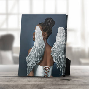 Rising Angels B Desktop Canvas Desktop Canvas 20 x 25cm Clock Canvas
