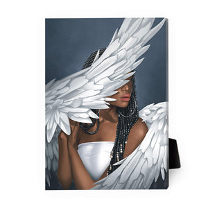 Rising Angels C Desktop Canvas Desktop Canvas 13 x 18cm Clock Canvas