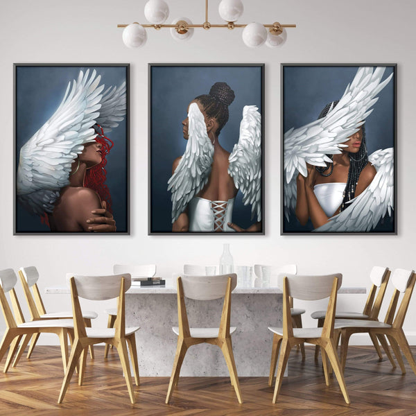 Rising Angels Canvas Art Clock Canvas