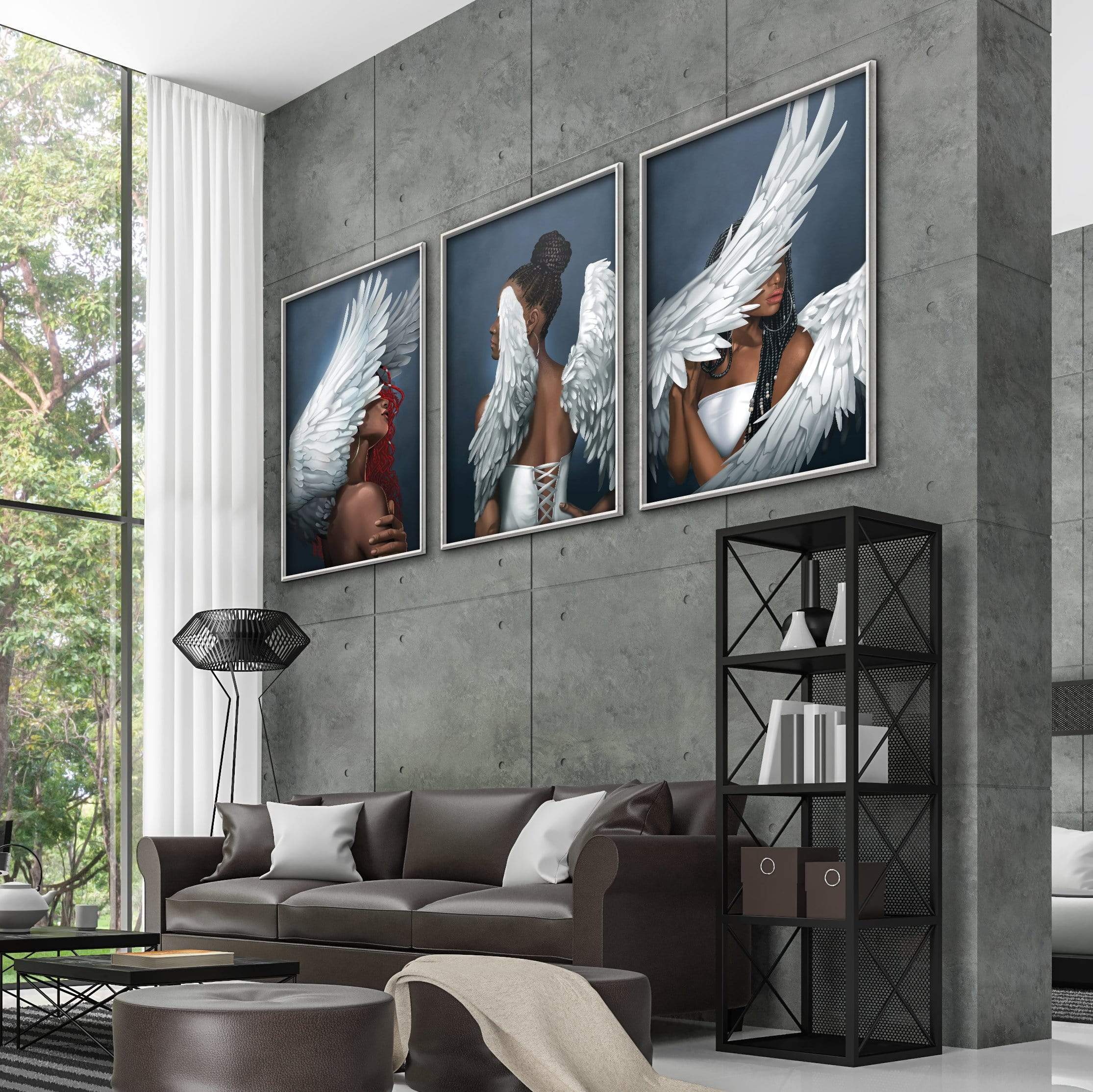 Rising Angels Canvas Art Clock Canvas