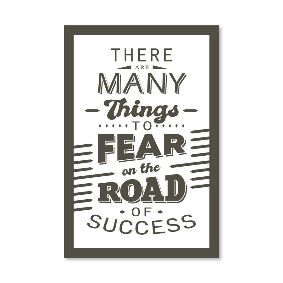 Road of Success Canvas Art 30 x 45cm / Unframed Canvas Print Clock Canvas