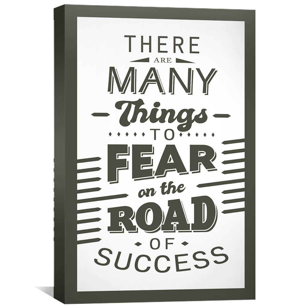 Road of Success Canvas Art Clock Canvas