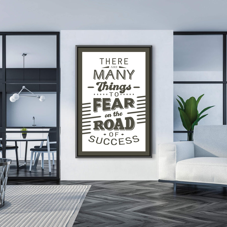Road of Success Clock Canvas
