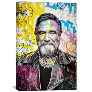 Robin Williams Imagination Canvas Art Clock Canvas