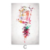 Rock & Roll Color Canvas Art Clock Canvas