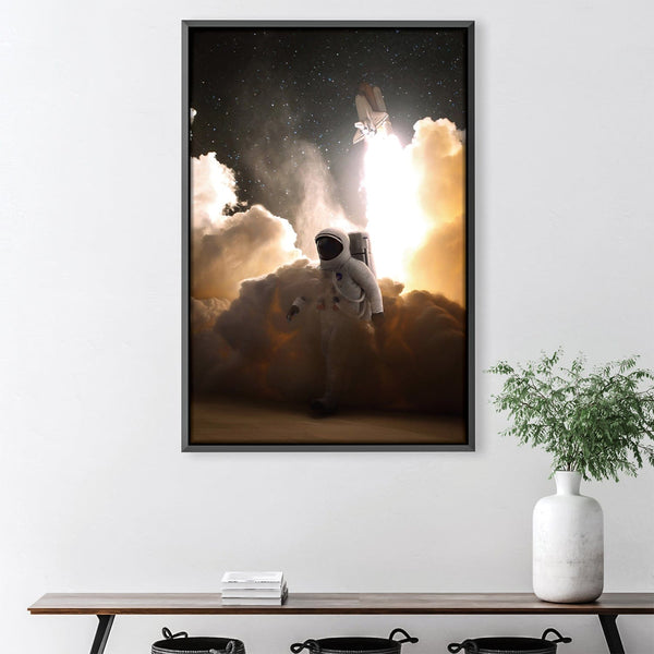 Rocket Launch Canvas Art 30 x 45cm / Unframed Canvas Print Clock Canvas