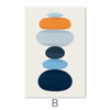 Rocks in Balance-Set Canvas Art B / 30 x 45cm / Unframed Canvas Print Clock Canvas