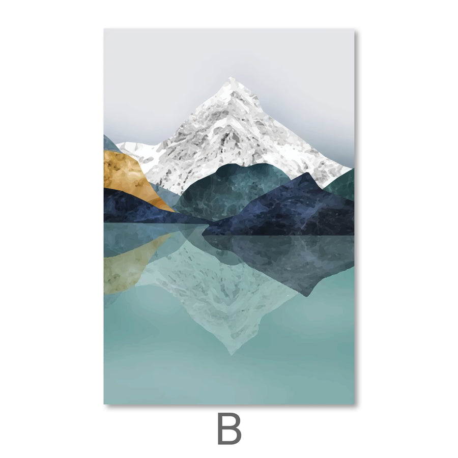 Rocky Mountain Canvas Art B / 40 x 60cm / Unframed Canvas Print Clock Canvas