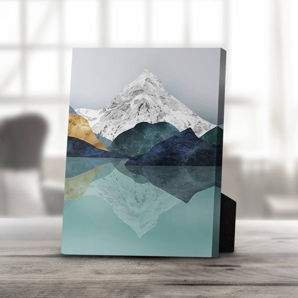 Rocky Mountain Desktop Canvas Desktop Canvas 20 x 25cm Clock Canvas