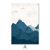 Rolling Mountains Canvas Art A / 40 x 60cm / Unframed Canvas Print Clock Canvas