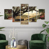 Rolling Tranqulity Canvas - 5 Panel Art 5 Panel / Large / Standard Gallery Wrap Clock Canvas