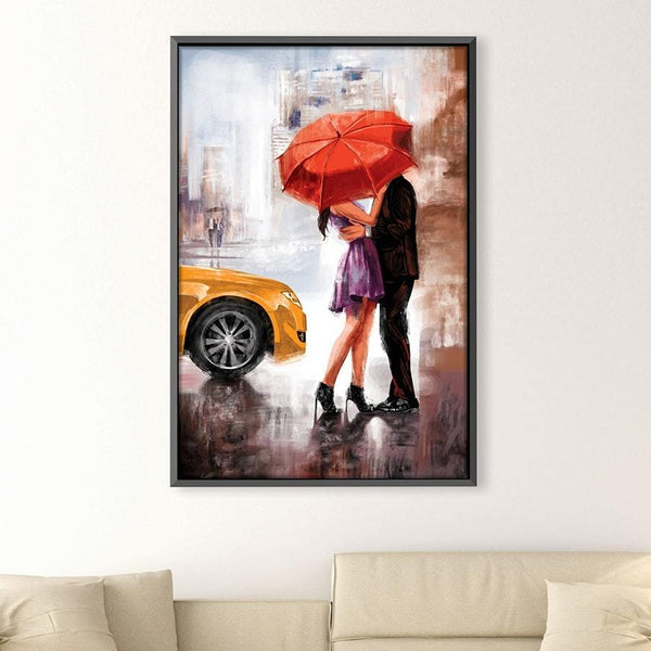 Romancing Streets Canvas Art 30 x 45cm / Unframed Canvas Print Clock Canvas