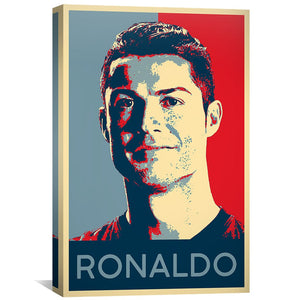 Ronaldo Portrait Canvas Art Clock Canvas