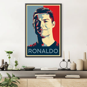 Ronaldo Portrait Canvas Art 30 x 45cm / Unframed Canvas Print Clock Canvas