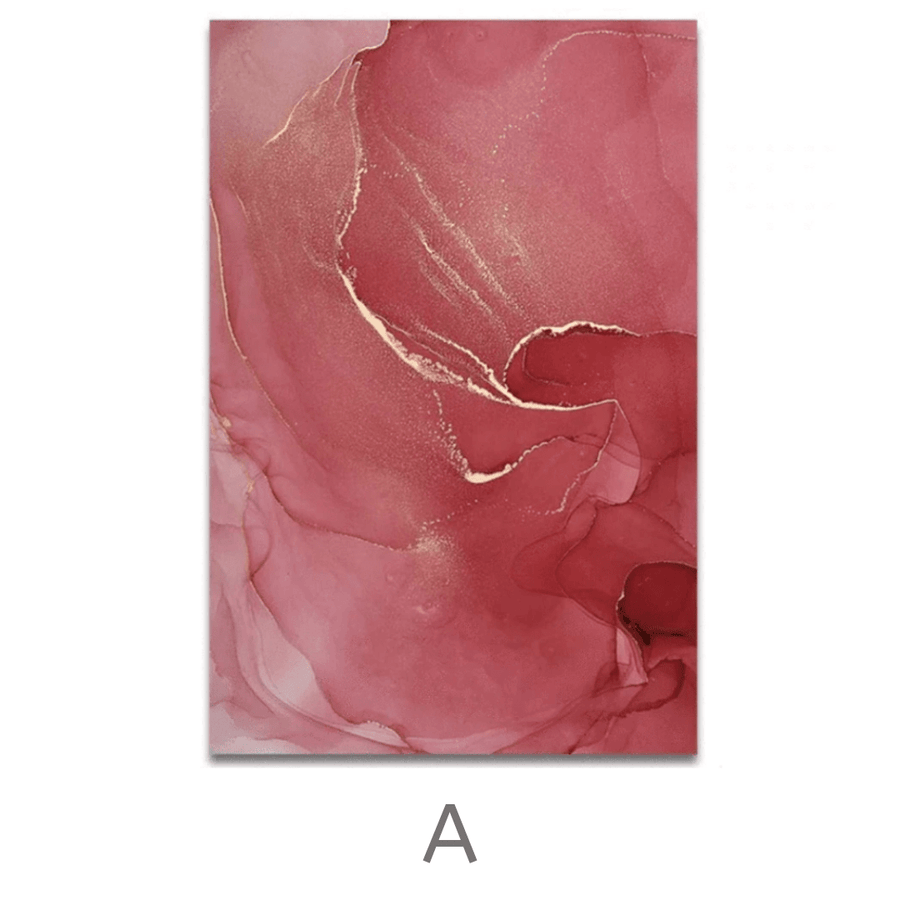 Rose Petal Canvas Art A / 40 x 60cm / No Board - Canvas Print Only Clock Canvas
