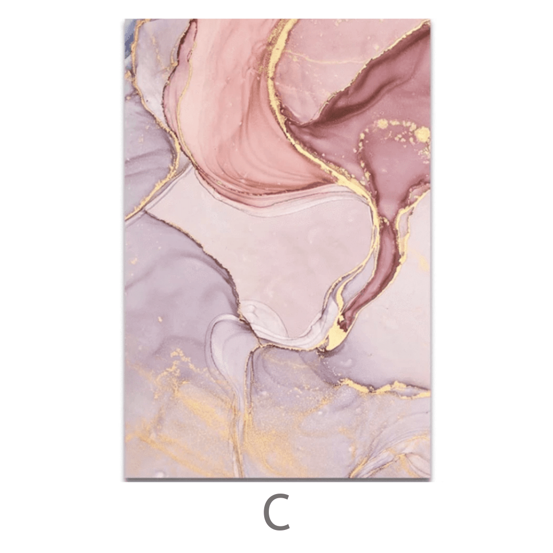 Rose Petal Canvas Art C / 40 x 60cm / No Board - Canvas Print Only Clock Canvas