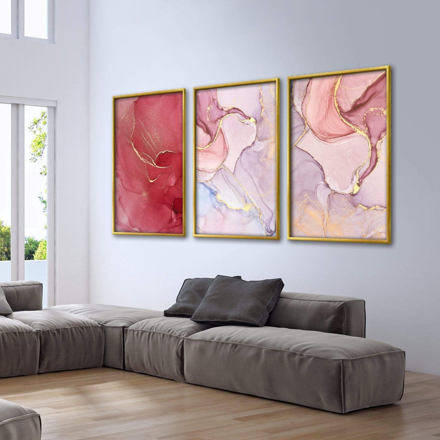 Rose Petal Canvas Art Clock Canvas