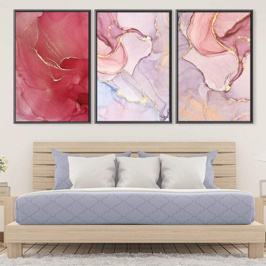 Rose Petal Canvas Art Clock Canvas
