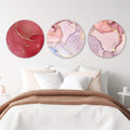 Rose Petal Canvas - Circle Art Clock Canvas