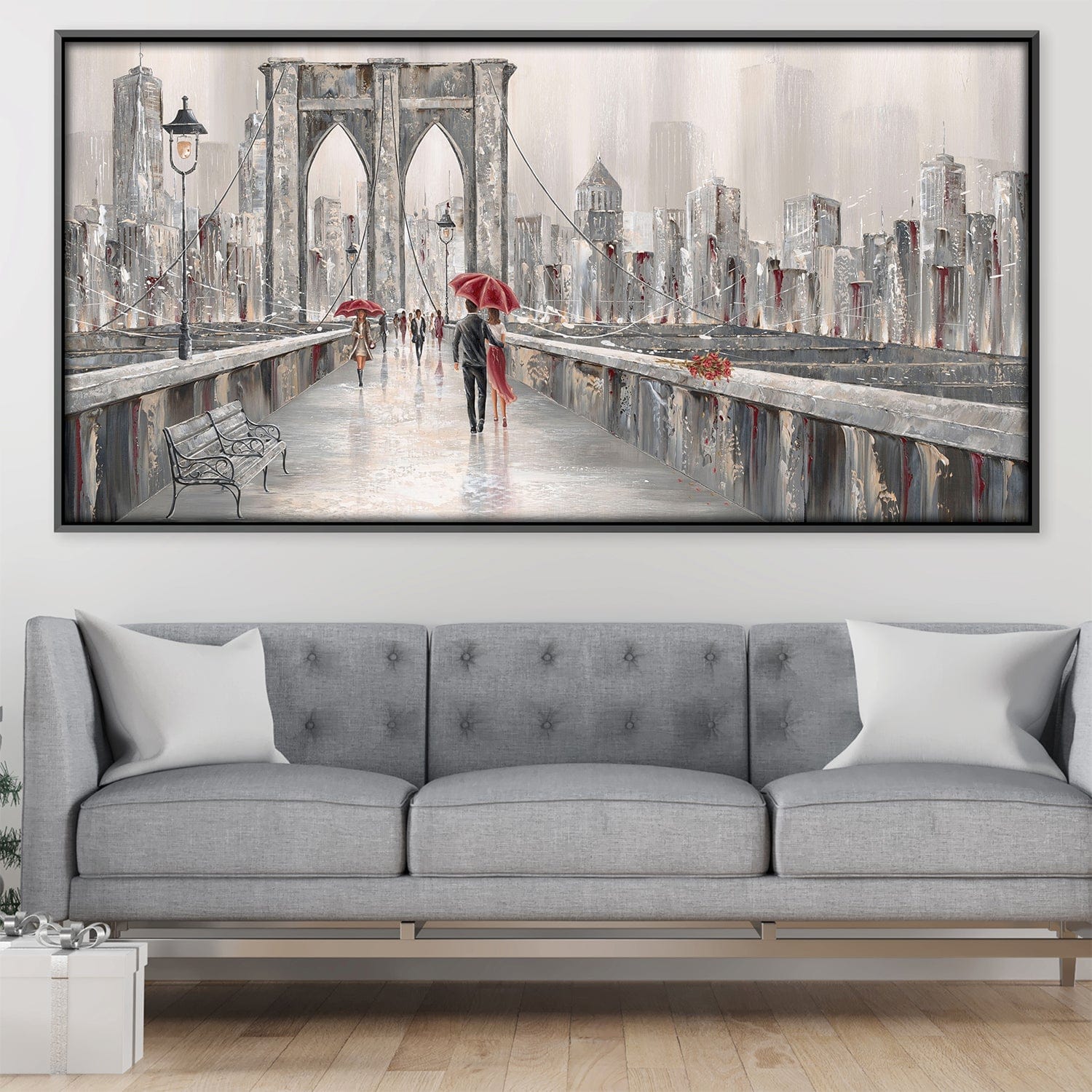 Roses Brooklyn Bridge Canvas product thumbnail