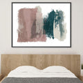 Rough Strokes Canvas Art Clock Canvas