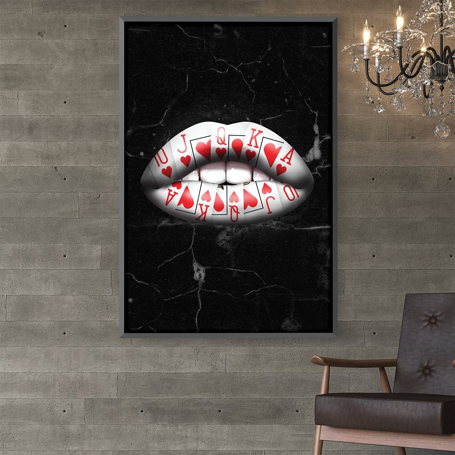 Royal Flush Lips - Hearts Canvas product thumbnail