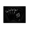 Royal Flush - Silver Canvas Art Clock Canvas