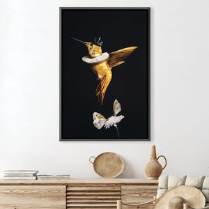 Royal Humingbird Canvas Art 30 x 45cm / Unframed Canvas Print Clock Canvas