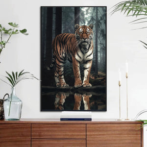 Royal Tiger Canvas Art Clock Canvas