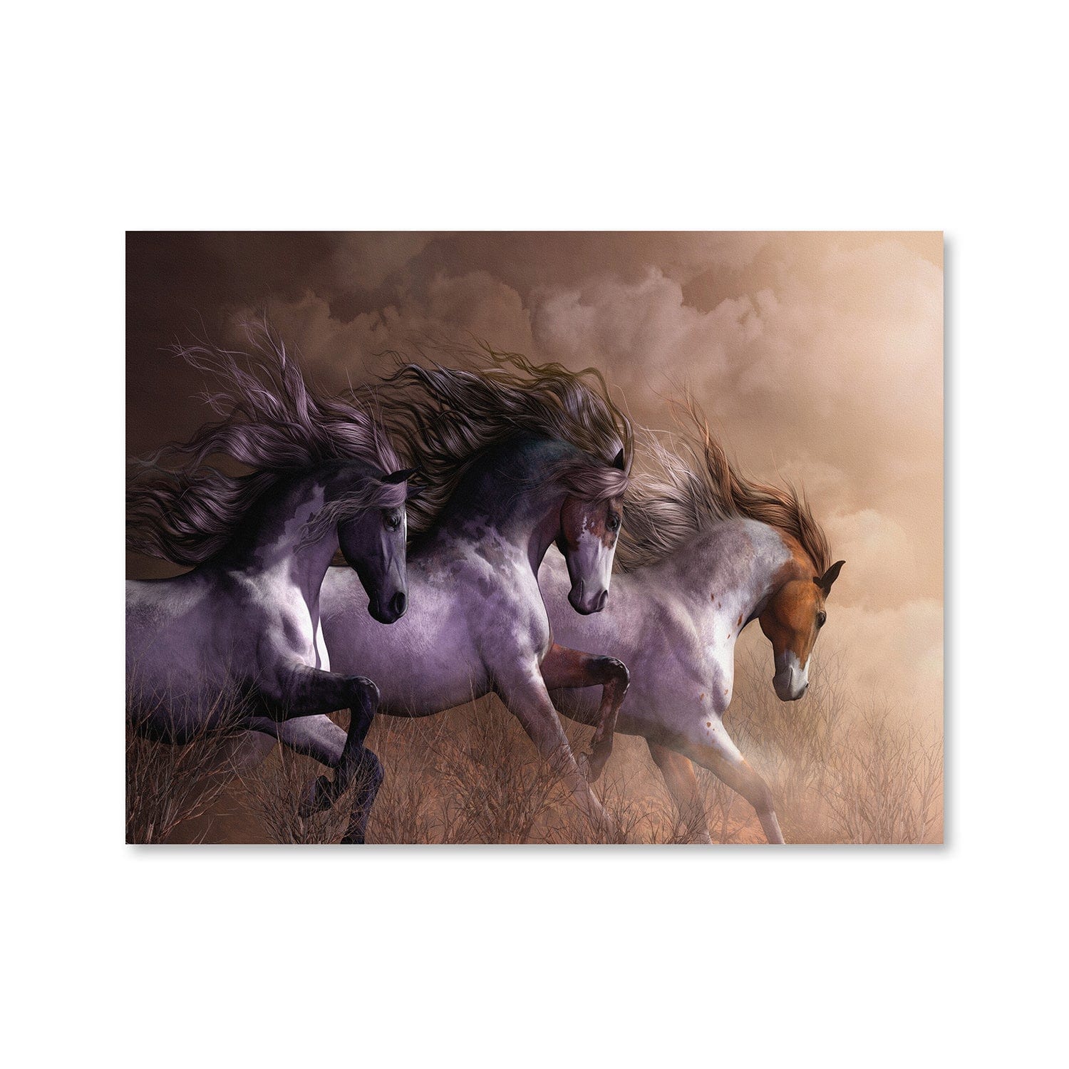 Run To Freedom Canvas Art Clock Canvas