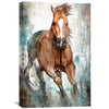 Running Through the Abstract Canvas Art Clock Canvas