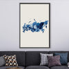 Russia Watercolor Canvas Art Clock Canvas