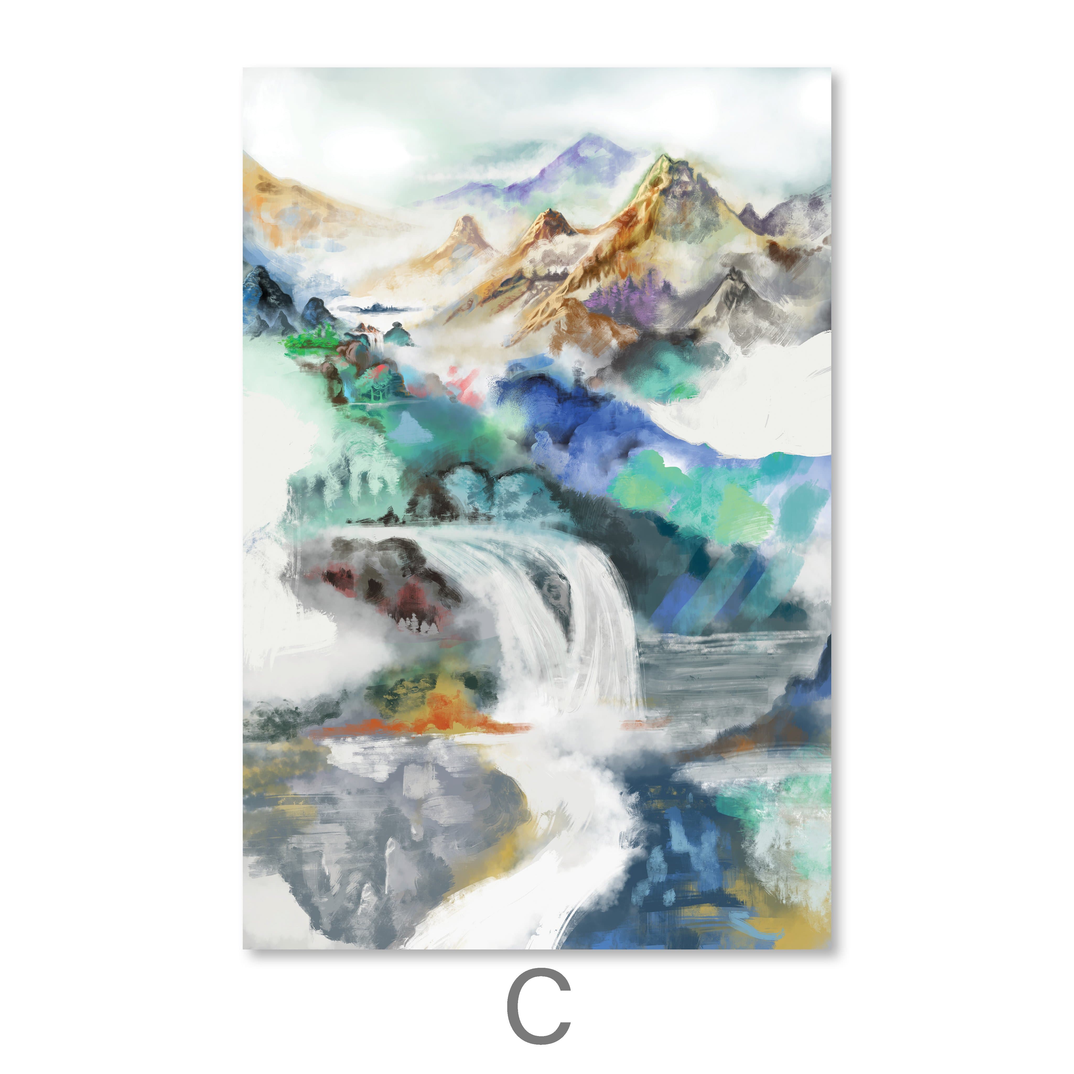 Sacred Valley Canvas Art C / 40 x 50cm / No Board - Canvas Print Only Clock Canvas