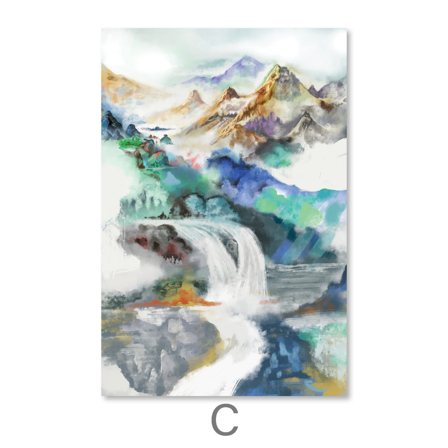 Sacred Valley Canvas Art C / 40 x 50cm / No Board - Canvas Print Only Clock Canvas