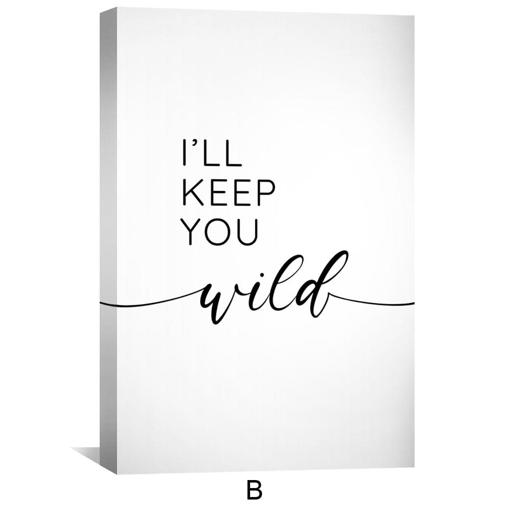 Safe and Wild Canvas Art Clock Canvas