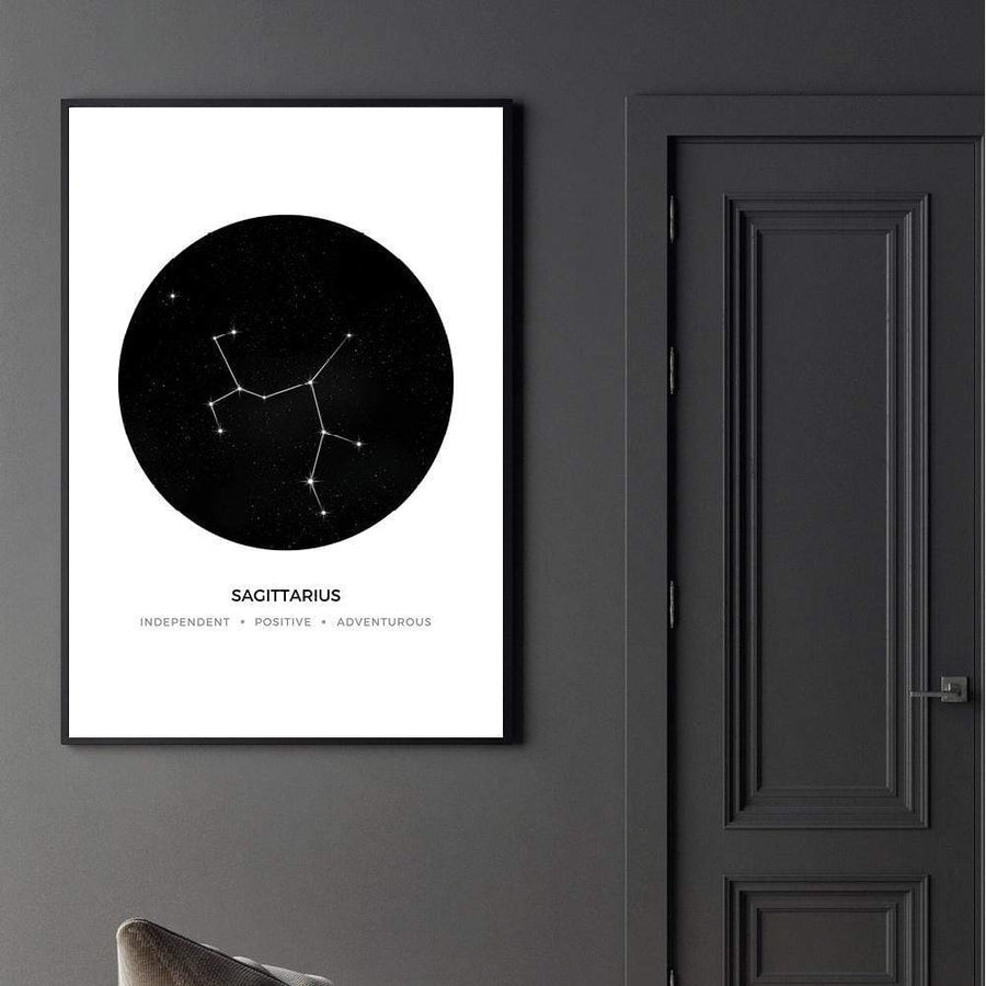 Sagittarius Traits Canvas Art Clock Canvas