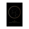Sagittarius Traits Gold Canvas Art 40 x 50cm / No Board - Canvas Print Only Clock Canvas