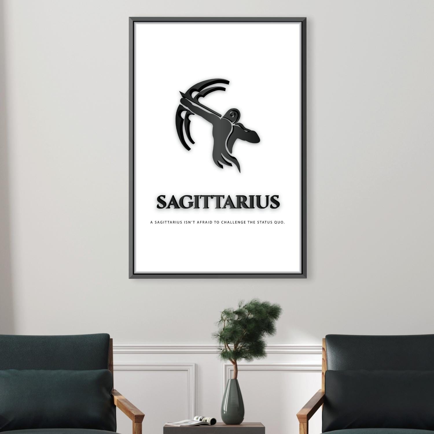 Sagittarius - White Canvas product thumbnail