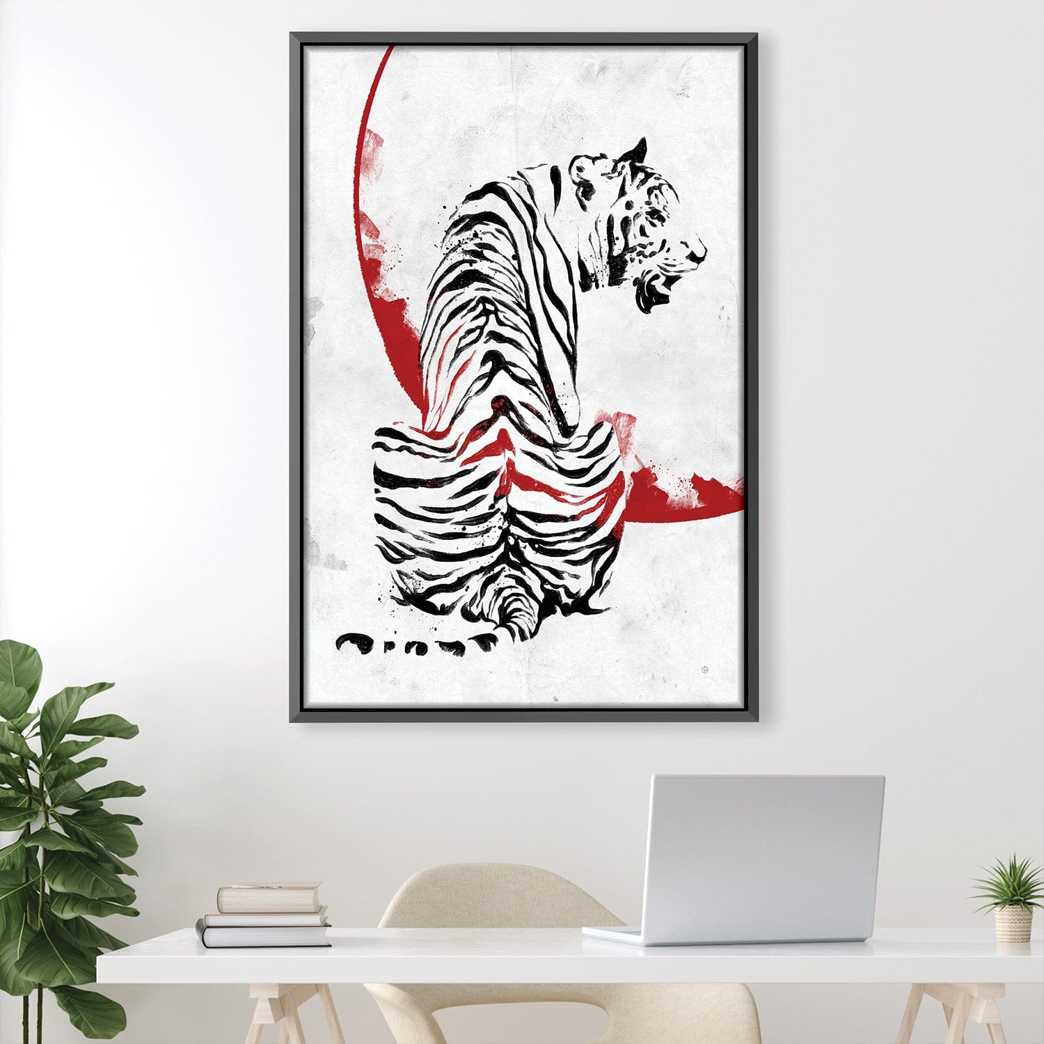 Samurai Tiger White Canvas product thumbnail