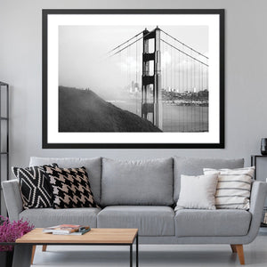 San Francisco Views Print Art Clock Canvas