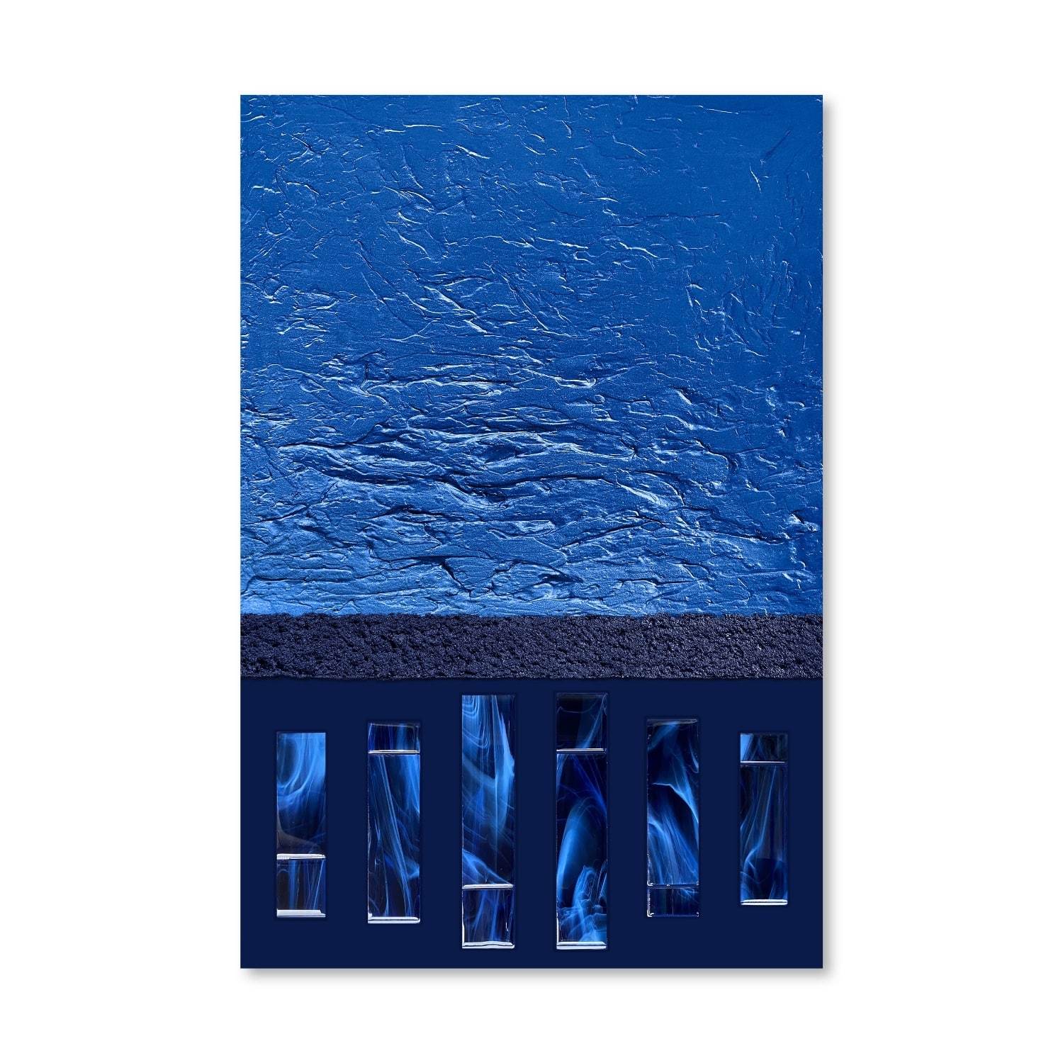 Sapphire Canvas Art Clock Canvas
