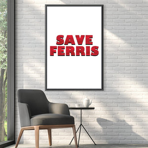 Save Ferris Canvas Art 30 x 45cm / Unframed Canvas Print Clock Canvas