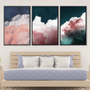 Scenic Cloudscape Canvas Art Clock Canvas