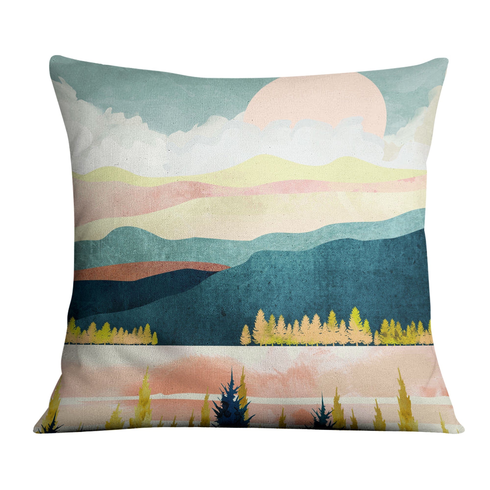 Scenic Landscape C Cushion Cushion 45 x 45cm Clock Canvas