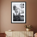 Scenic Paris Print Art Clock Canvas