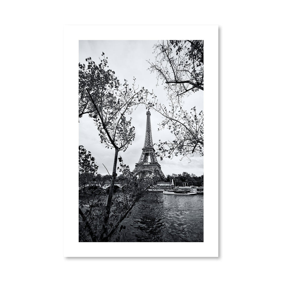 Scenic Paris Print Art Clock Canvas