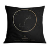 Scorpio Traits Gold Cushion Cushion Cushion Square Clock Canvas