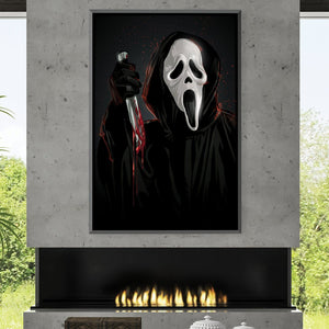Scream Canvas Art 30 x 45cm / Unframed Canvas Print Clock Canvas
